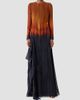 Akris Women's Silk Ombré Asymmetric A-Line Maxi Dress - 2