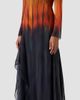 Akris Women's Silk Ombré Asymmetric A-Line Maxi Dress - 4