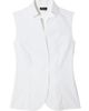 Akris Women's Stretch-Cotton Revers Collar Blouse - 1