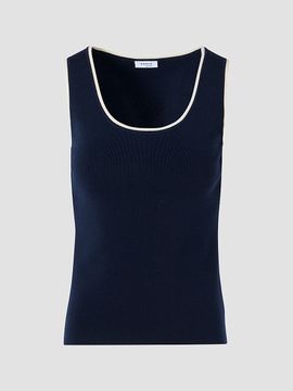 Akris Women's Stretch-Wool Rib-Knit Tank