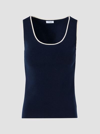 Akris Women's Stretch-Wool Rib-Knit Tank