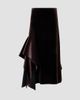 Akris Women's Velvet Neoprene Asymmetric Midi Skirt - 1