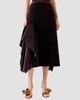 Akris Women's Velvet Neoprene Asymmetric Midi Skirt - 3