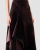 Akris Women's Velvet Neoprene Asymmetric Midi Skirt - 4