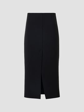 Akris Women's Virgin Wool Slit Midi Skirt
