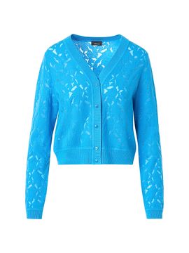 Akris Women's Whitecaps Virgin Wool & Silk-Blend Cardigan