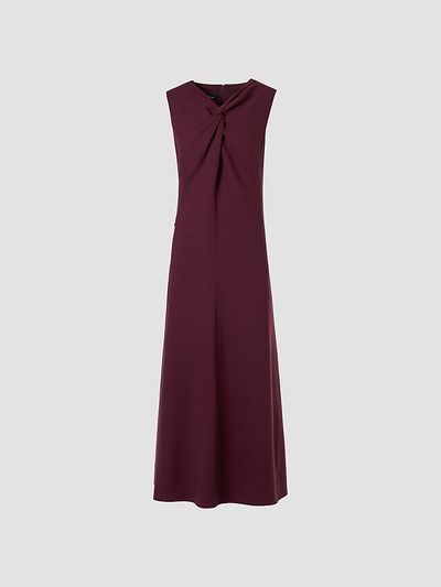 Akris Women's Wool-Blend Knot A-line Midi-Dress