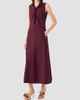Akris Women's Wool-Blend Knot A-line Midi-Dress - 6