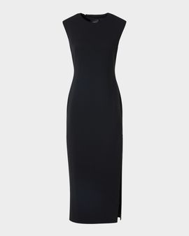 Akris Wool-Blend Zipped-Slit Sheath Dress