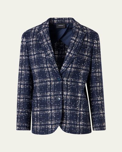 Akris Wool-Viscose Tweed Kora Jacket