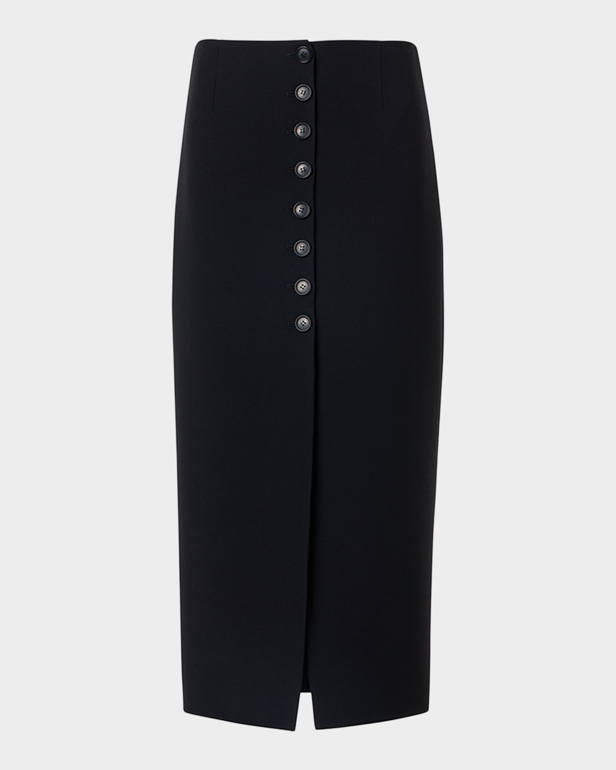 Akris Wool Buttoned Midi Pencil Skirt