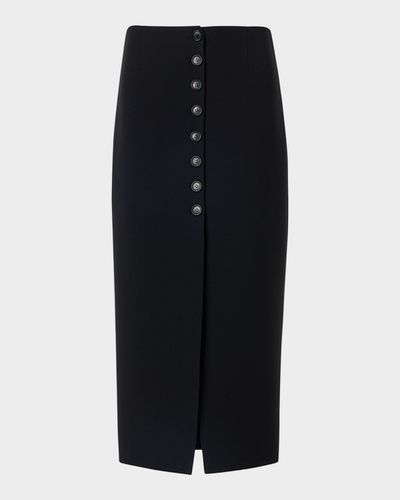 Akris Wool Buttoned Midi Pencil Skirt