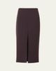 Akris Wool Double-Face Slit Midi Pencil Skirt - 1