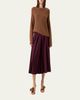 Akris Wool Gabardine Pleated Midi Skirt - 2