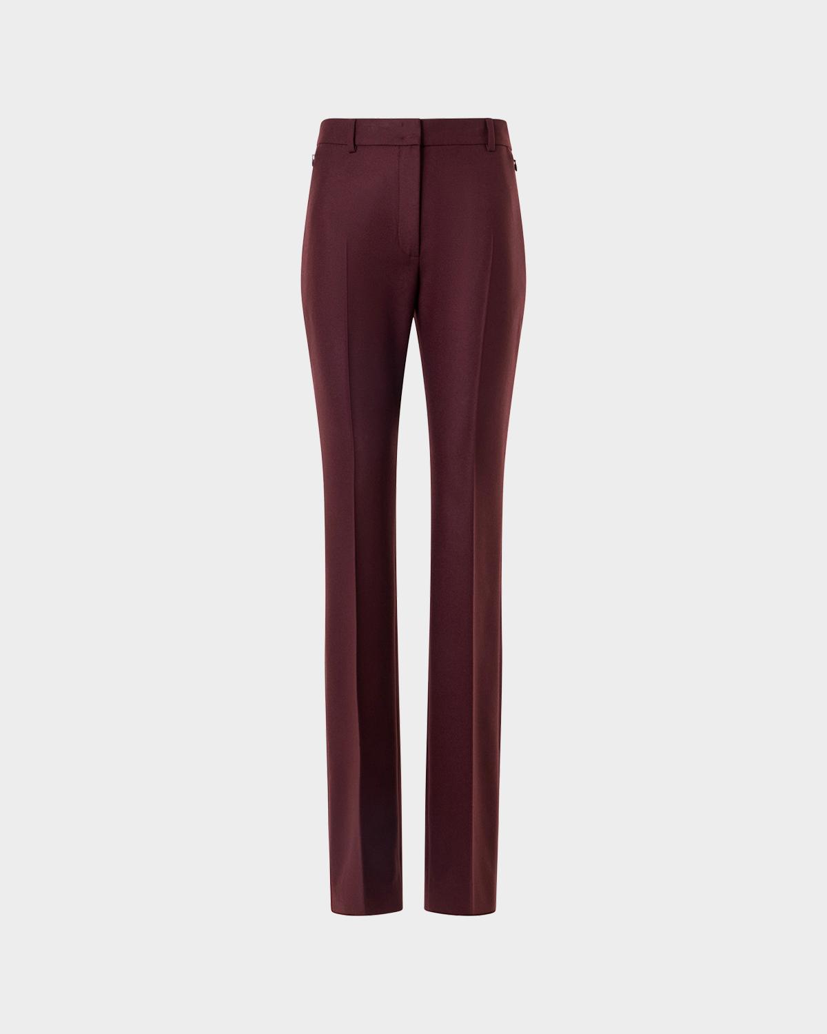 Akris Wool Stretch Flannel Bootcut Trousers