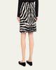 Akris Zebra-Print Pony Hair Pencil Skirt - 3