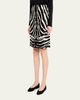 Akris Zebra-Print Pony Hair Pencil Skirt - 4