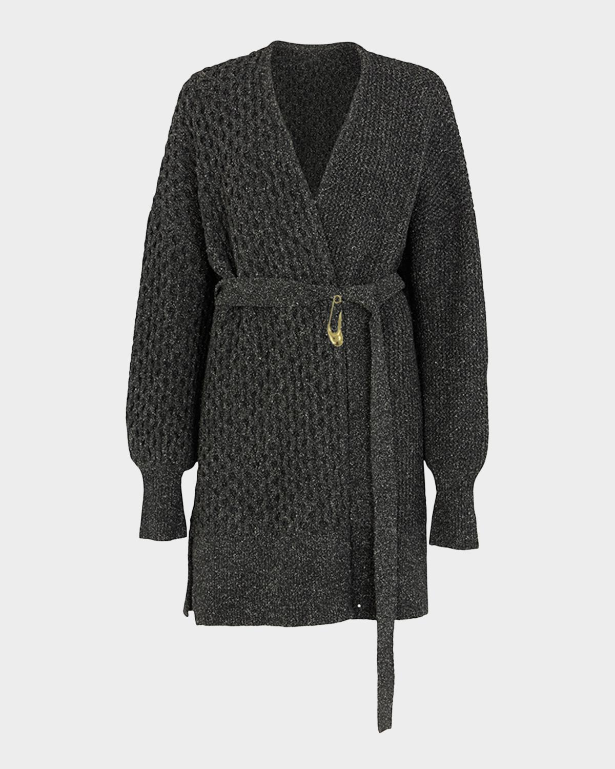Akyn Studio Kora Contrast Knit Wrap Cardigan