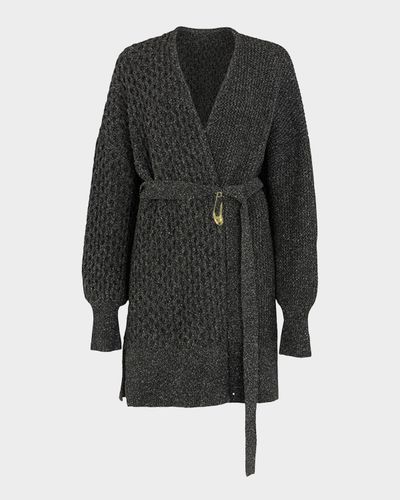Akyn Studio Kora Contrast Knit Wrap Cardigan