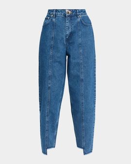 Akyn Studio Tapered Barrel-Leg Stepped Ankle Jeans