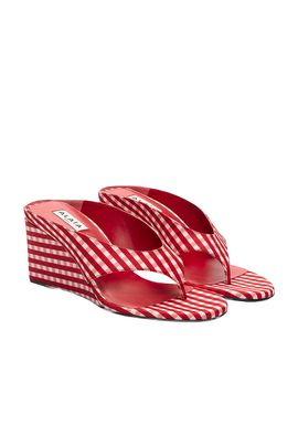 ALAÏA ALAÏA ALAΪA Cube Wedge Thong Sandal