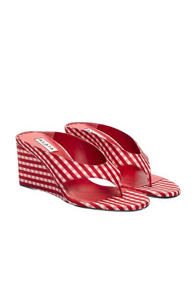 ALAÏA ALAÏA ALAΪA Cube Wedge Thong Sandal