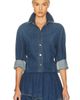 ALAÃA ALAÃA ALAÎªA Curved Denim Shirt - 1