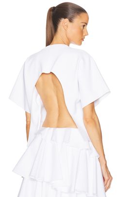 ALAÃA ALAÃA ALAÎªA Open Back Tee