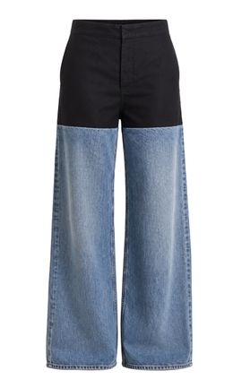 ALAÏA ALAÏA Basque Hybrid WideLeg Jeans