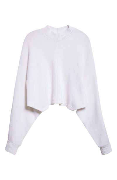 Alaïa Alaïa Batwing Linen & Cotton Sweater
