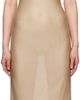 ALAÏA ALAÏA Beige Knit Slip Dress - 1