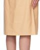 ALAÏA ALAÏA Beige Pencil Calfskin Midi Skirt - 3