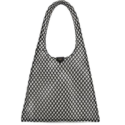 ALAÏA ALAÏA Black & White One Piece Leather Net Tote