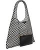 ALAÏA ALAÏA Black & White One Piece Leather Net Tote - 2