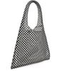ALAÏA ALAÏA Black & White One Piece Leather Net Tote - 3