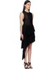 ALAÏA ALAÏA Black Asymmetric Godet Top - 2
