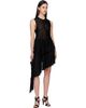 ALAÏA ALAÏA Black Asymmetric Godet Top - 4