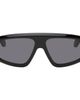 ALAÏA ALAÏA Black Aviator Mask Sunglasses - 1