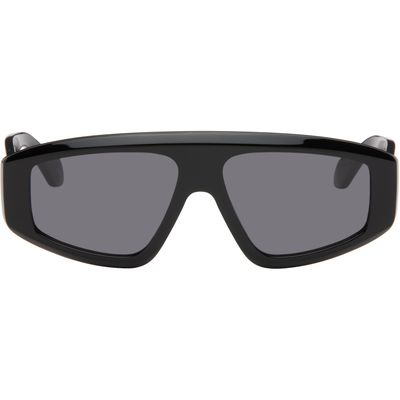 ALAÏA ALAÏA Black Aviator Mask Sunglasses