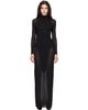 ALAÏA ALAÏA Black Bodycon Opaque Maxi Dress - 1