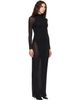 ALAÏA ALAÏA Black Bodycon Opaque Maxi Dress - 2