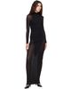 ALAÏA ALAÏA Black Bodycon Opaque Maxi Dress - 4