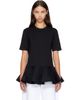 ALAÏA ALAÏA Black Cotton Jersey Crinoline T-shirt - 1