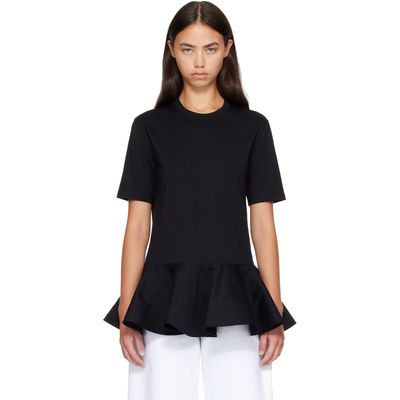 ALAÏA ALAÏA Black Cotton Jersey Crinoline T-shirt
