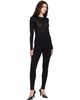 ALAÏA ALAÏA Black Crewneck Wool Bodysuit - 5