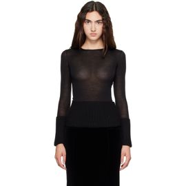 ALAÏA ALAÏA Black Crewneck Wool Sweater