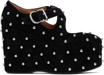 ALAÏA ALAÏA Black Criss Cross Wedge Heels