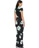 ALAÏA ALAÏA Black Draped Printed Maxi Dress - 3