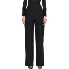 ALAÏA ALAÏA Black Light Tailored Wool Trousers