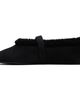 ALAÏA ALAÏA Black Merino Shearling Ballerina Flats - 3
